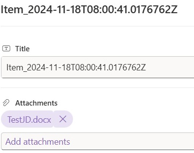 Power Automate workflow
